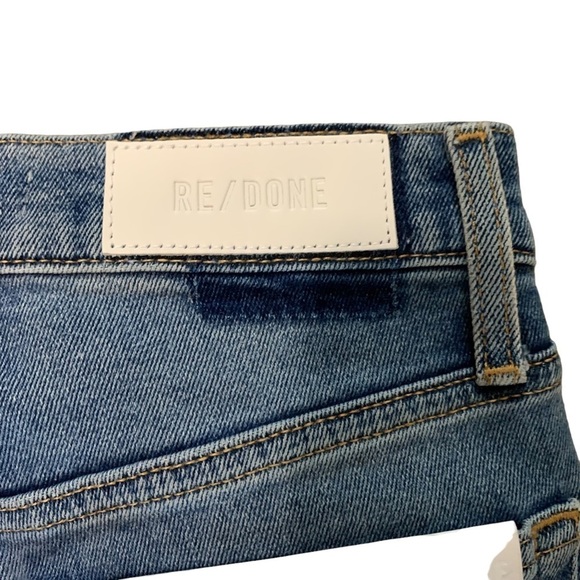 RE/DONE Originals Revolve 90s High Rise Slim Fit Ankle Crop Button Fly Size 25 - Picture 13 of 14